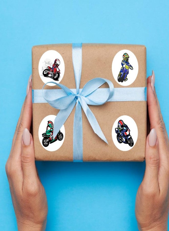 Hohamn 600 Pcs Dirt Bike Stickers for Kids 1.5 Inch Round Motorcycle Stickers Roll for Kids Boys Dirt Bike Party Favors Birthday Decoration Supplies Reward Stickers - Image 5